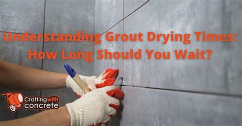 Grout drying time.  This two-ingredient solution removes dirt and stains while being gentle on...