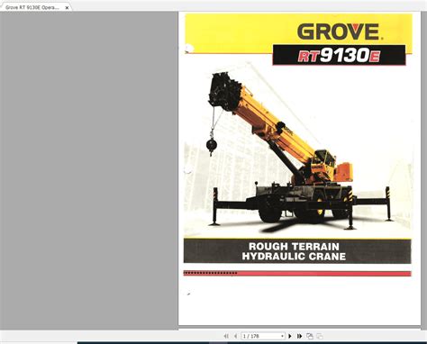 Grove cranes operators manuals 22 ton. - Ingersoll rand t30 7100 w manual.