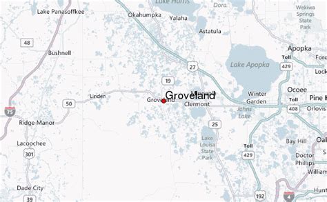 Groveland Map - Town - Lake County, United States - Mapcarta