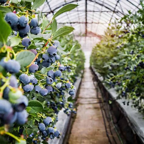 Growing blueberries in greenhouse