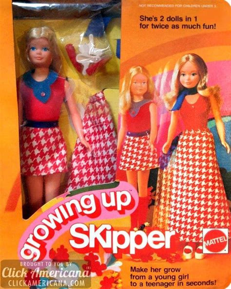 Growing up skipper doll. Growing Up Skipper Doll Barbie Movie. Condition: Used Used. Price: US $350.00. $29.16 for 12 months with PayPal Credit* Buy It Now. Growing Up Skipper Doll Barbie Movie. 