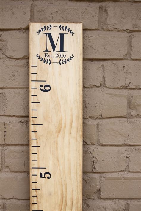 Growth Chart Ruler AddOn Custom Personalization Decal Etsy Growth