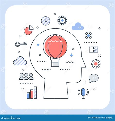 Growth Mindset Development and Learning Concept Illustration. Vector