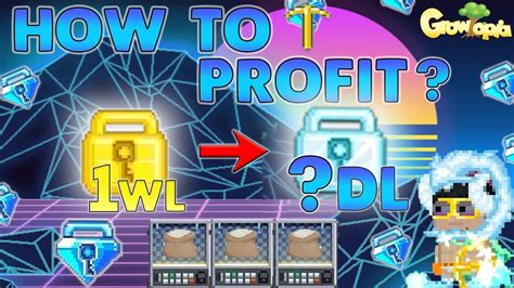Growtopia profit with 1 dl