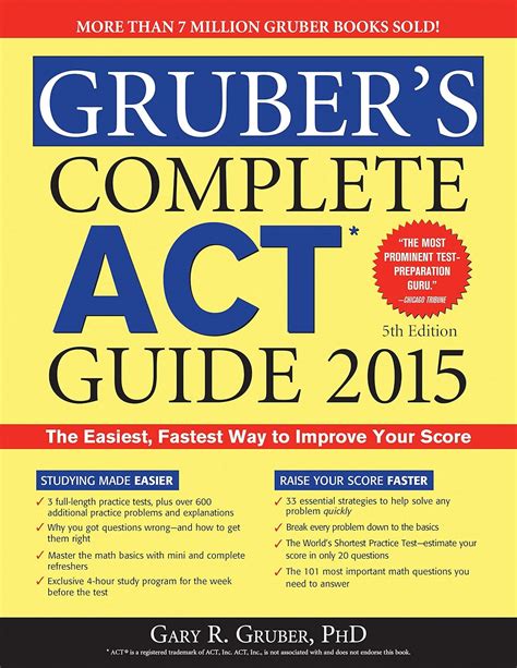 Gruber s complete act guide 2015. - Og siden blir det ingen ting.