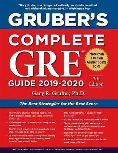 Download Grubers Complete Gre Guide 20192020 By Gary R Gruber