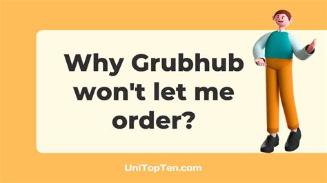 Grubhub won't let me order. You can easily add or cancel items within an order directly from Grubhub for Restaurants. Log in to restaurant.grubhub.com. Select Orders from the left sidebar on desktop, or the icon on mobile. Select the order you want to adjust to see the order details. On the order select one of the following options: 