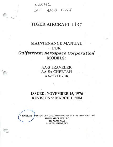 Grumman aa5 traveler cheetah tiger maintenance manual. - Cb 400 super four vtec spec ii repair manual.