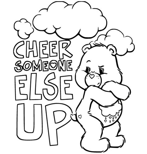 Grumpy Bear Coloring Pages Free Printable Coloring Pages