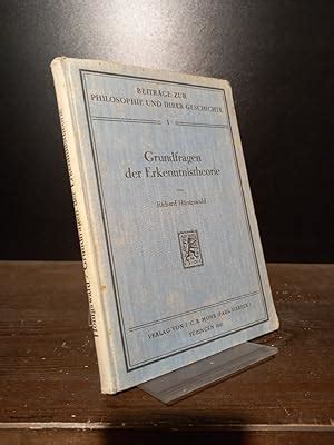 Grundfragen der erkenntnistheorie, kritisches und systematisches. - Star wars the old republic game guide book.