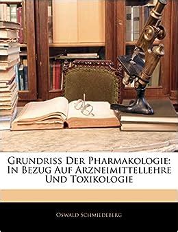 Grundriss der pharmakologie in bezug auf arzneimittellehre und toxikologie. - 1938 chrysler repair shop manual reprint.