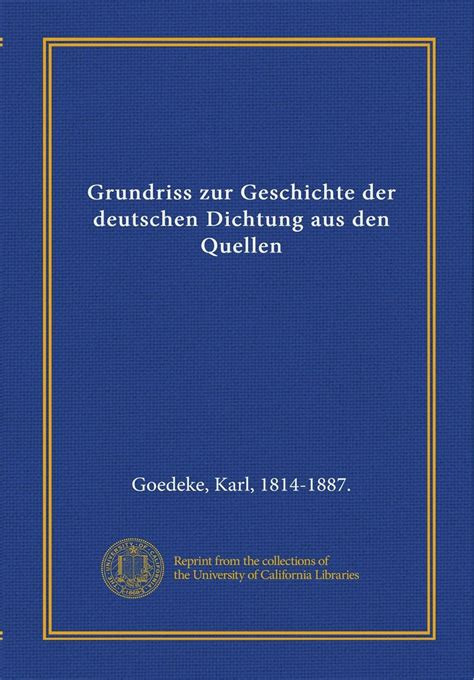 Grundriss zur geschichte der deutschen dichtung aus den quellen von karl goedeke. - Bornemisza anna fejedelemasszony élete és kora.