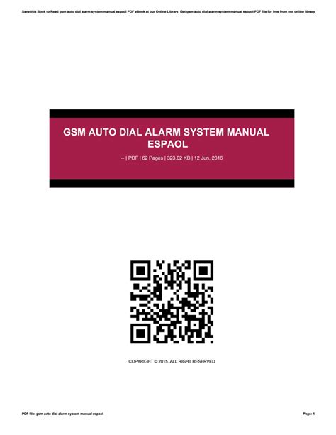 Gsm home alarm system manual espaol. - Ktm 950 990 adventure servizio completo manuale di riparazione 2000 2007.