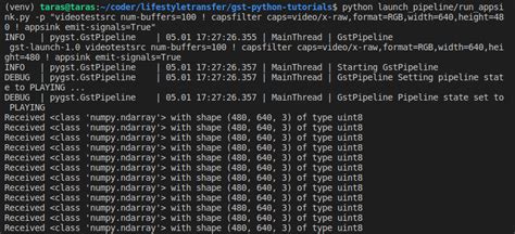 Gstreamer appsink example python.  My GStreamer C++ tutorial, focusing on us...