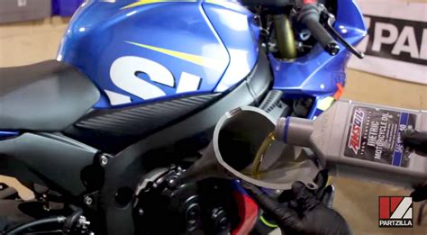 Gsxr 750 oil type. How to Change the Oil in a Suzuki GSXR-750. Step 1. Position a drain pan under the engine. Step 2. Remove the 17mm drain bolt and crush washer from the lower left side of … 