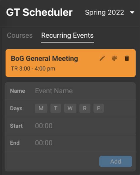 Gt scheduler. GT Scheduler is now maintained by gt-scheduler. GT Scheduler Georgia Tech Scheduler lets you find the schedule that fits you best among all the possible combinations of courses. 