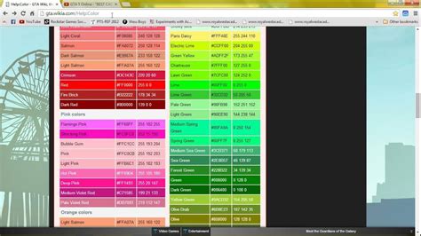 GTA 5 ONLINE Modded Crew colors with Hex codes Drop A Lik