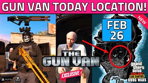 Where To Find The NEW TODAY Gun Van Location in GTA 5 Online ! A