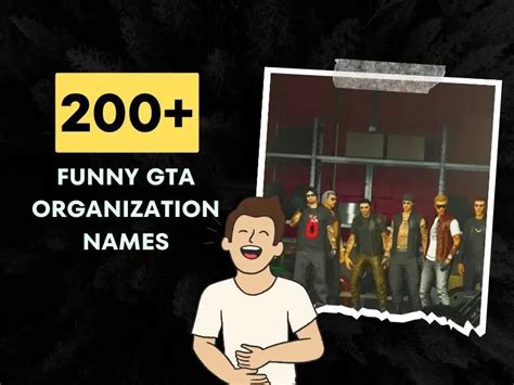 Gta organization names funny. Things To Know About Gta organization names funny. 