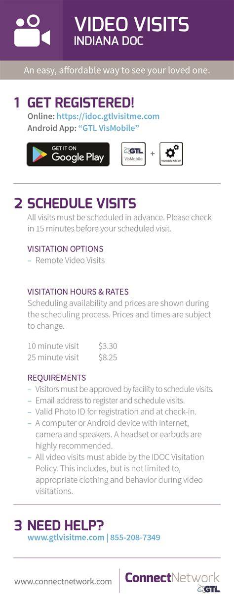 Gtl visit me indiana.  Visitation Guidelines: Please see: How do I req...
