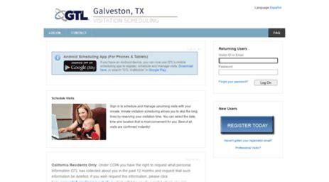 Gtlvisitme.com. If you are a professional visitor please use your bar card or your work badge as your ID. If you have any questions please feel free to contact the Lobby at 402 599-2230/2231. we would like to make all visitors aware of the fact that Hours are being updated to a new schedule and new times. Internet visits will be changing from 30 minute time ... 