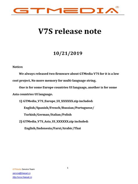 Gtmedia v7s softcam.  Enjoi This document contains release notes for multiple...