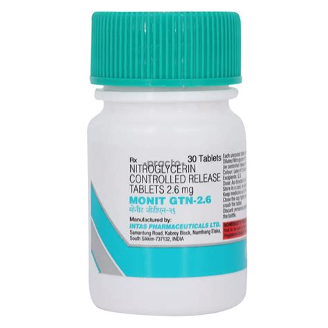 Gtn 2.6 MG Tablet - Uses, Dosage, Side Effects, Price, Composition …