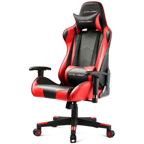 This item: GTRACING Gaming Chair Racing Office Computer Ergonomic Video Game Chair Backrest and Seat Height Adjustable Swivel Recliner with Headrest and Lumbar Pillow Esports Chair (Red) $129.99 $ 129. 99. Temporarily out of stock. We are working hard to be back in stock.