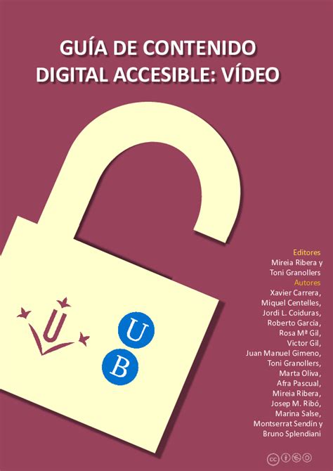Guía de contenido digital accesible: vídeo. - Oscommerce users manual v 20 a guide for store owners and website developers.