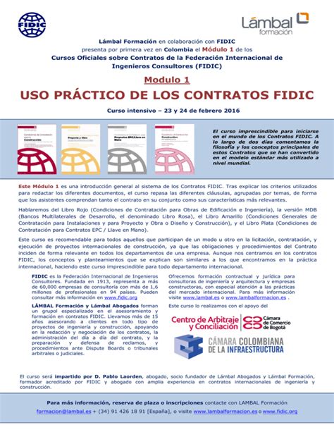 Guía de contratos fidic descarga gratuita. - Primer seminario latinoamericano de educación sanitaria..