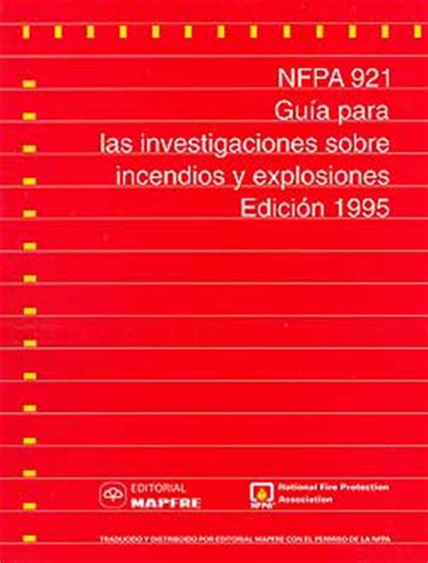 Guía nfpa 921 para investigaciones de incendios y explosiones. - Polaris virage i 800 service manual.