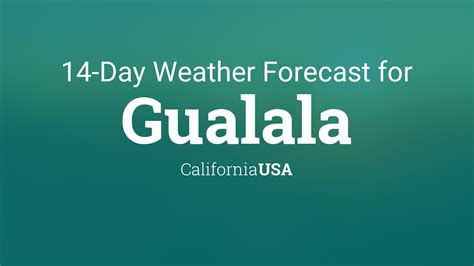 Gualala, California, USA 14 day weather forecast