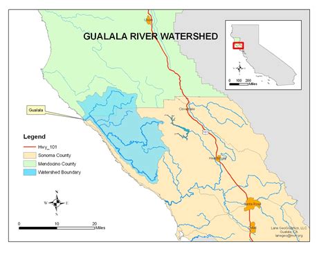 Gualala river map.  expressed or implied, including but not limited to, t...