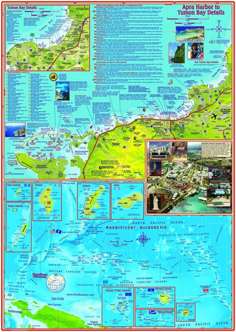 Full Download Guam Adventure  Dive Guide Laminated Map Poster By Franko Maps Ltd