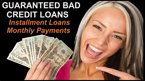 Guaranteed Installment Loans for Bad Credit Direct Lender