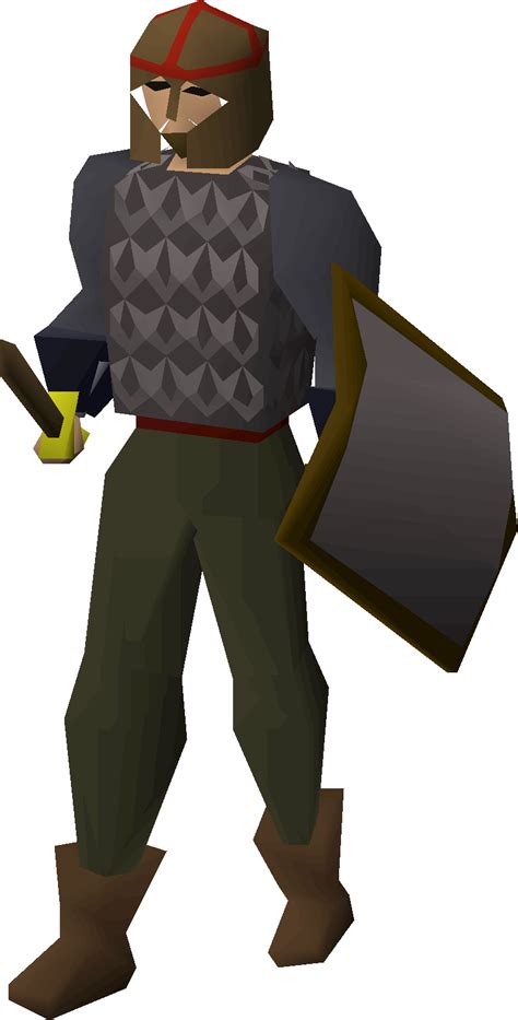 11092,11094,11096,11098,11100,11102,11104,11106. Kourend guards are Shayzien soldiers located around the kingdom of Kourend. They have identical stats and drops to regular guards. Players with 40 Thieving can pickpocket them. They appear to be wearing a black scimitar and a black kiteshield.. 