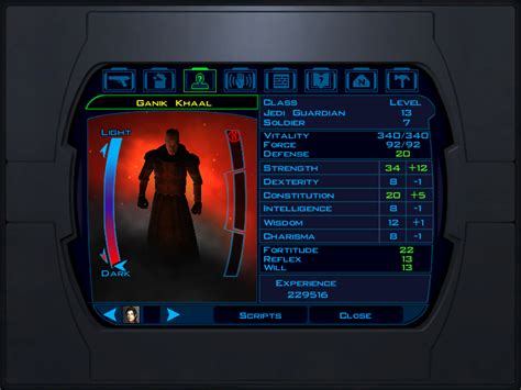 Guardian build kotor. Need help with a good Jedi Guardian build (KOTOR 1) Going to begin a playthrough where I'll play as a Guardian.Would appreciate help with starting attributes/class and feats/powers to add as i play. Archived post. New comments cannot be posted and votes cannot be cast. I recommend the "Character Build Suggestions" section in the Compendium. For ... 