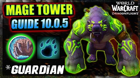 Players looking for more can also complete the Mage Tower Challenge with every spec to complete the Tower Overwhelming achievement. Guardian Druids who complete the challenge, besides receiving the Druid T20 Transmog tint, will also unlock a new Fel Werebear form for their Bear Form! Mage Tower Rewards Guide Mage Tower Advanced Gearing Guides