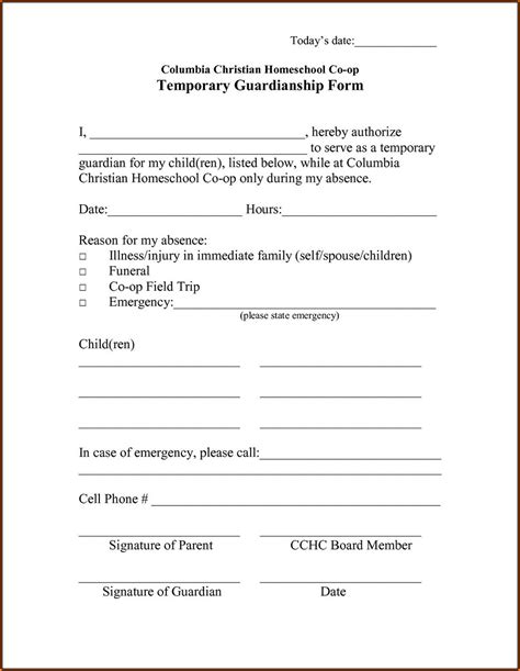 Guardianship Affidavit Form Florida Form Resume Examples 8lDRaVakav