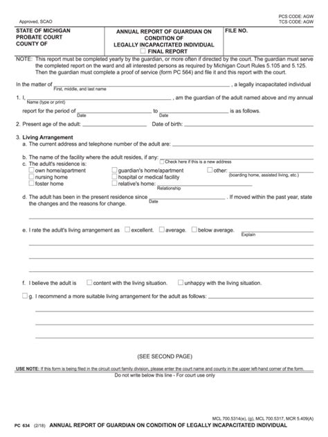 Guardianship annual report form.  Guardian - Annual Reporting Forms Guardian – Stan...