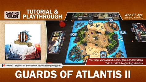 Guards of Atlantis II Live Tutorial and Playthrough Boardgame Stories