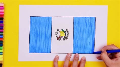 Guatemala Flag Drawing Easy