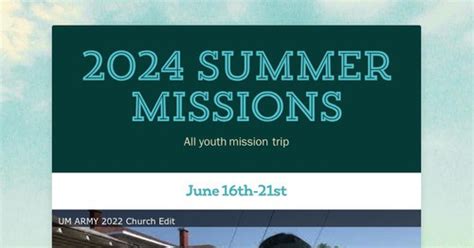 Guatemala Mission Trip Smore Newsletters for Education