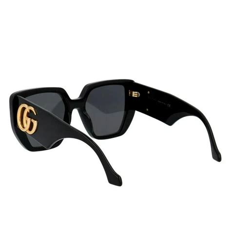 Gucci GG0956S Black/Grey Oversized Women