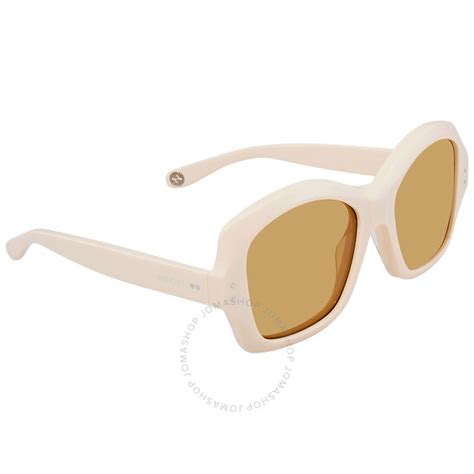 Gucci Yellow Butterfly Unisex Sunglasses GG0624S 002 57