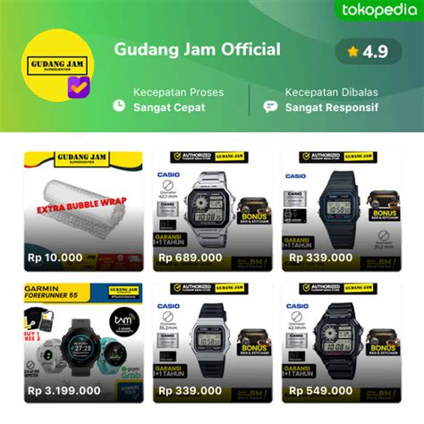 Gudang Jam Official - Produk Resmi & Terlengkap - Tokopedia