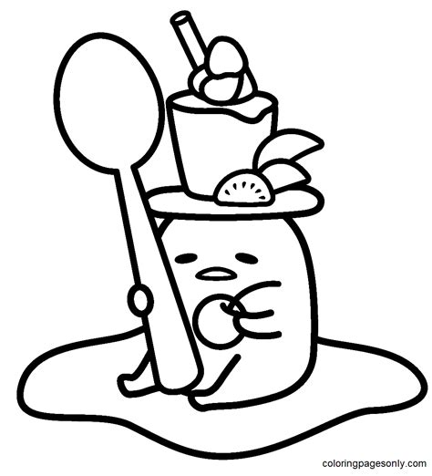 Gudetama Coloring Pages Coloring Pages