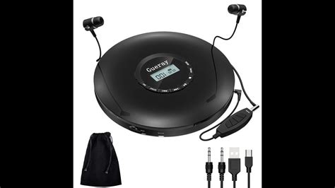 Gueray Rechargeable Battery portable cd player - YouTube