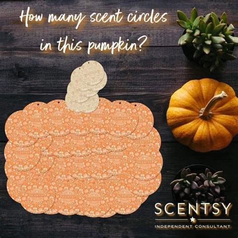 Guess how many scent circles pumpkin. Guess how many scent circles in the pumpkin The closest person will get a surprise! 