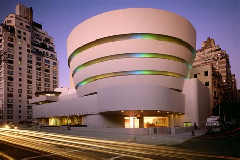 The Guggenheim Museum is a work of art in itself. Designed by F